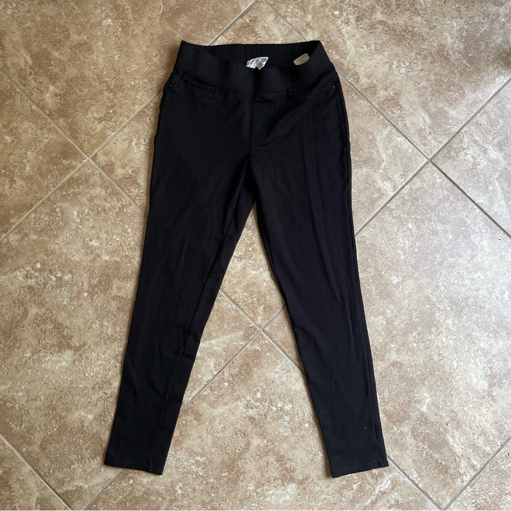 Seven7 Ponte Leggings Women's Small Black Mid-Rise Pull On 4-Way Stretch Skinny